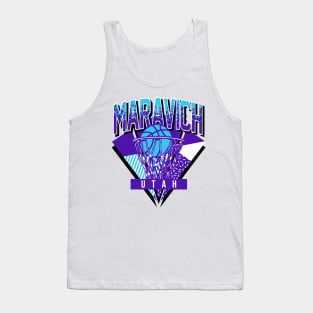 Utah Basketball Throwback 90s Maravich Tank Top